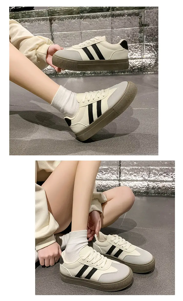 Dexun Shoes Women's Shoes 2025 New Spring and Summer Thick-Soled White Shoes Retro Forrest Gump Shoes Versatile Casual Sports Sneakers — feature 6