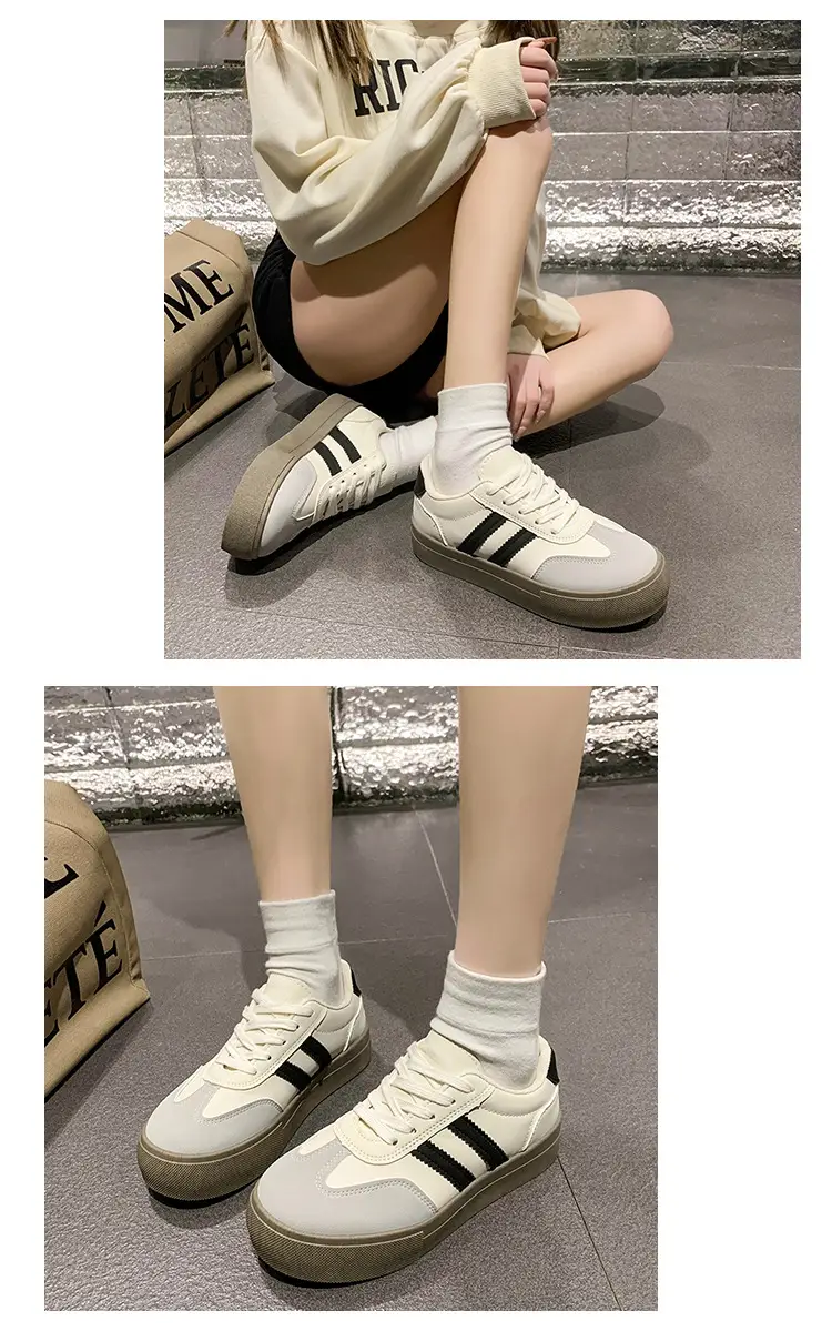 Dexun Shoes Women's Shoes 2025 New Spring and Summer Thick-Soled White Shoes Retro Forrest Gump Shoes Versatile Casual Sports Sneakers — feature 8