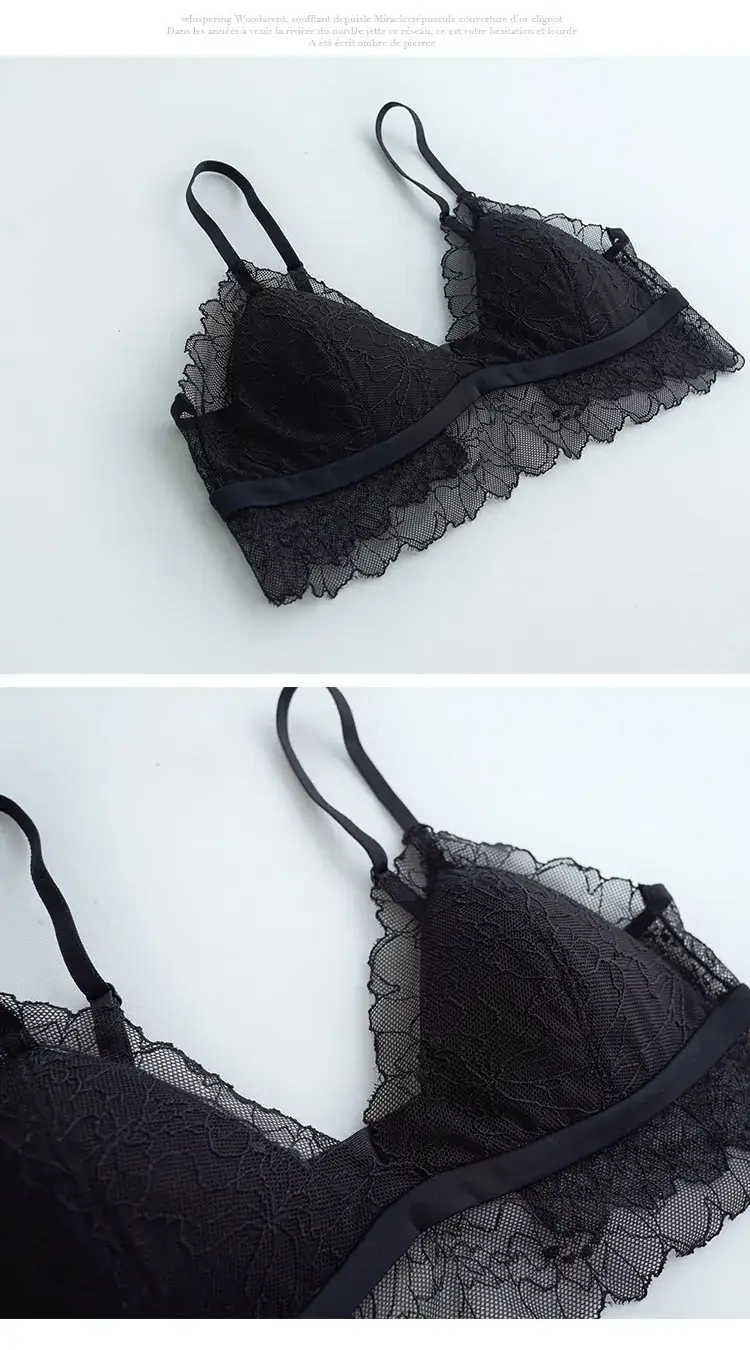 Summer Lace Bra White Black Cream 100 Silk — feature 7