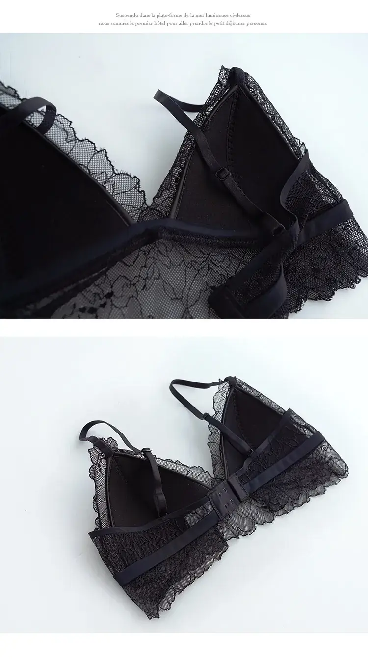 Summer Lace Bra White Black Cream 100 Silk — feature 8