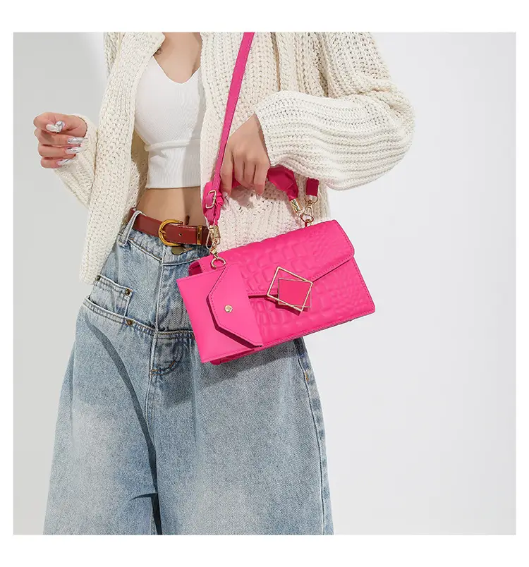 Women Korean Style Black Pleated Shoulder Crossbody Bag 2024 — feature 24