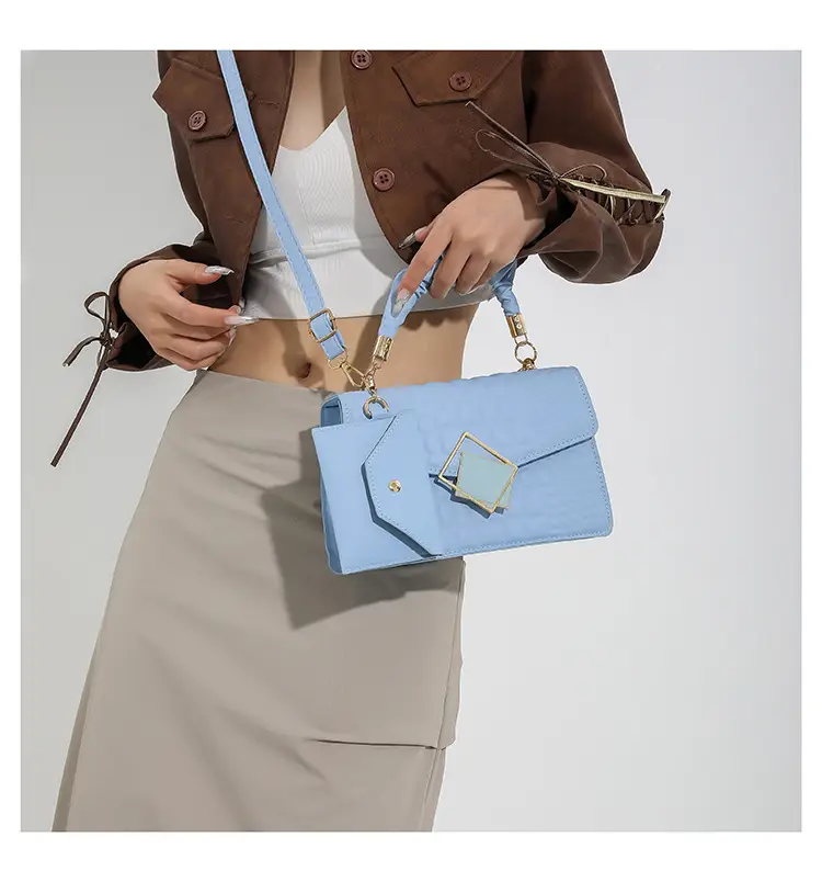 Women Korean Style Black Pleated Shoulder Crossbody Bag 2024 — feature 27