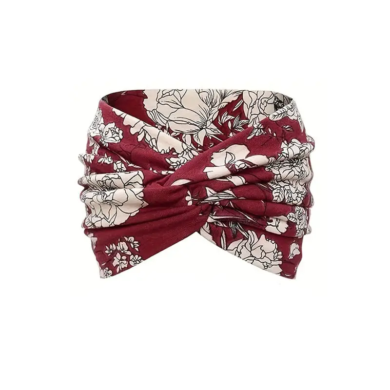 Soft Breathable Floral Headband for Women - Image 2