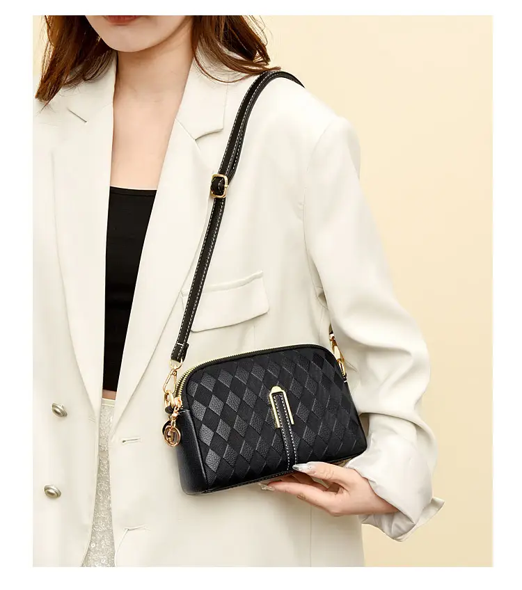 Dior Logo Gold Embossed Shoulder Bag with Earrings — feature 14