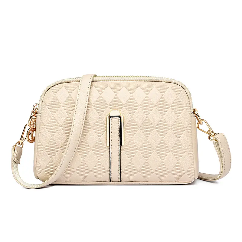 Dior Logo Gold Embossed Shoulder Bag with Earrings