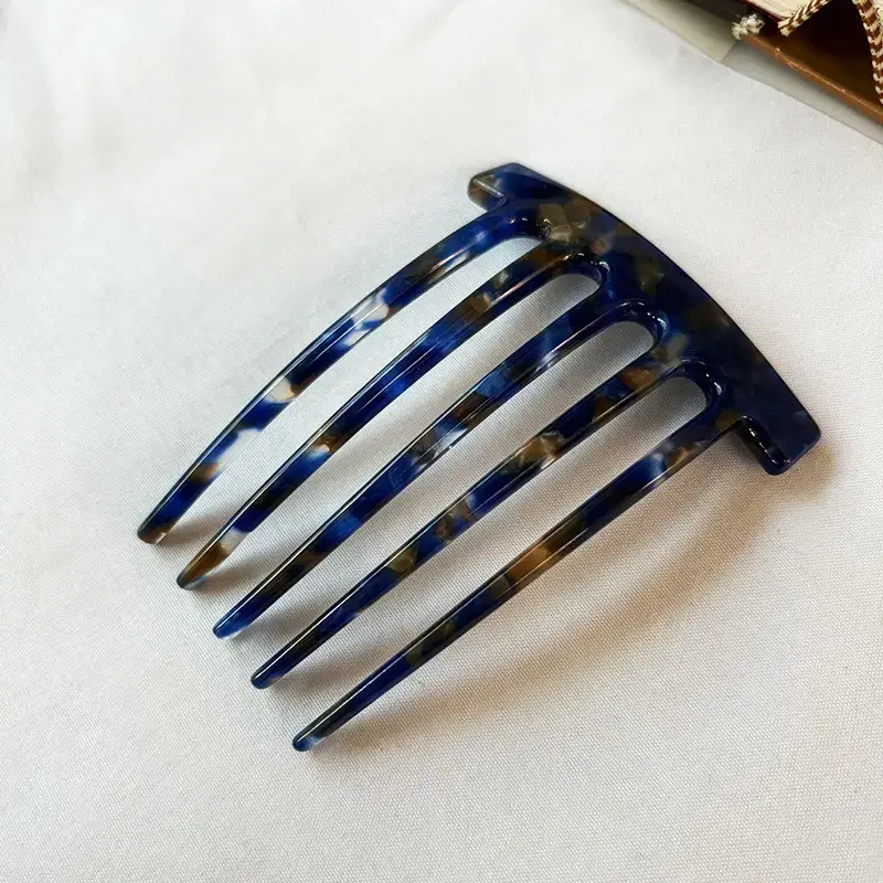 5-Teeth Hair Clip with Acrylic Design - Image 5