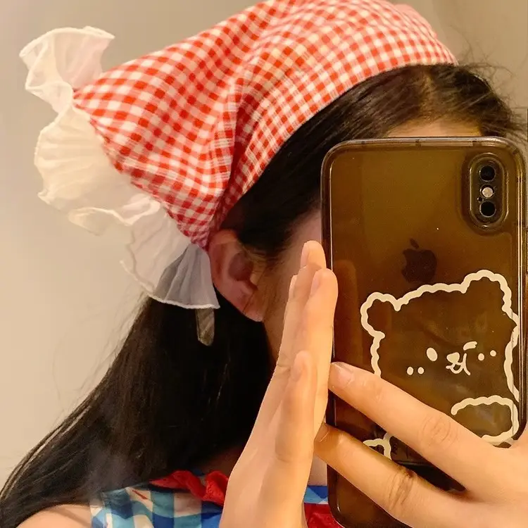 Women's Double-Sided Triangle Headband with Sunscreen & Hair Hoop - Image 10