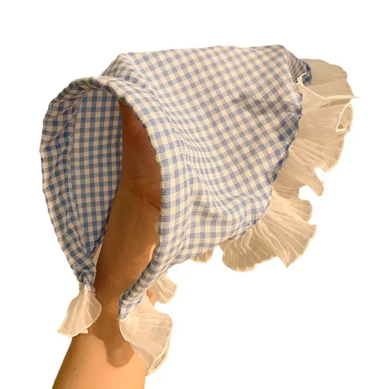 Women's Double-Sided Triangle Headband with Sunscreen & Hair Hoop - Image 12