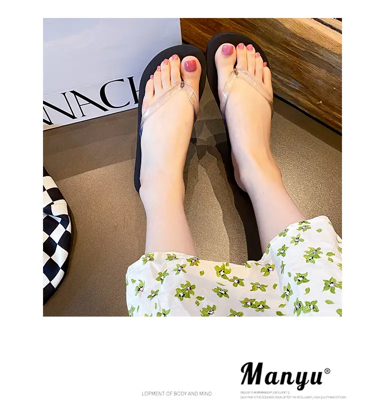 Women's 2024 Summer Flip Flops Clip Off Non-Slip Casual Flat Sandals — feature 15