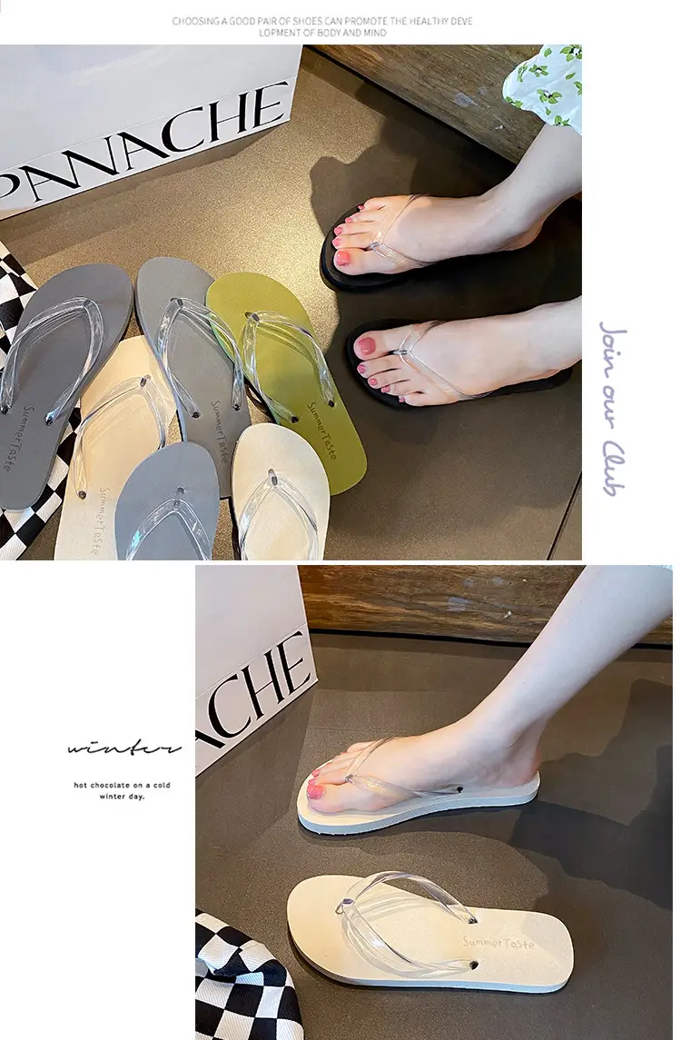 Women's 2024 Summer Flip Flops Clip Off Non-Slip Casual Flat Sandals — feature 17