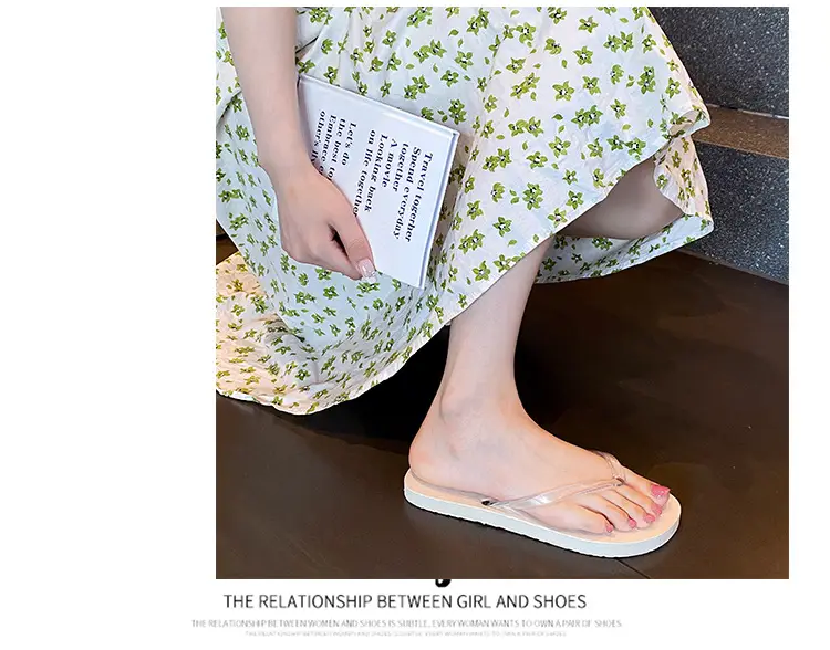 Women's 2024 Summer Flip Flops Clip Off Non-Slip Casual Flat Sandals — feature 19
