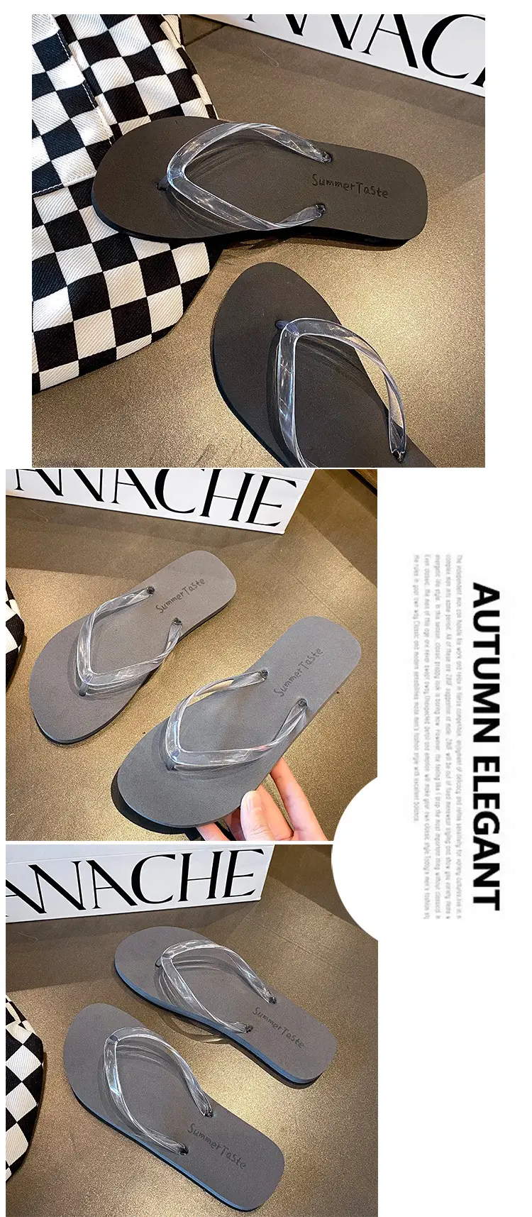 Women's 2024 Summer Flip Flops Clip Off Non-Slip Casual Flat Sandals — feature 9