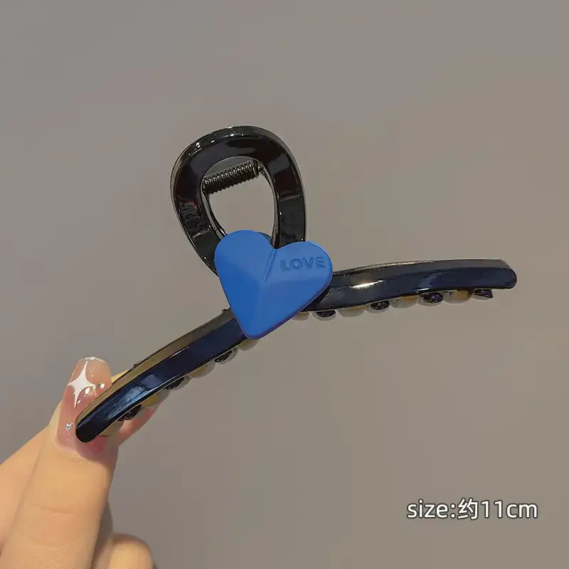 Loving Heart Hair Clips for Women Summer High Pontail Accessories - Image 2