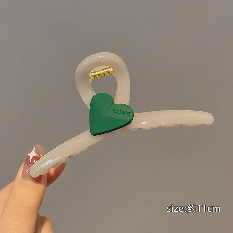Loving Heart Hair Clips for Women Summer High Pontail Accessories - Image 3