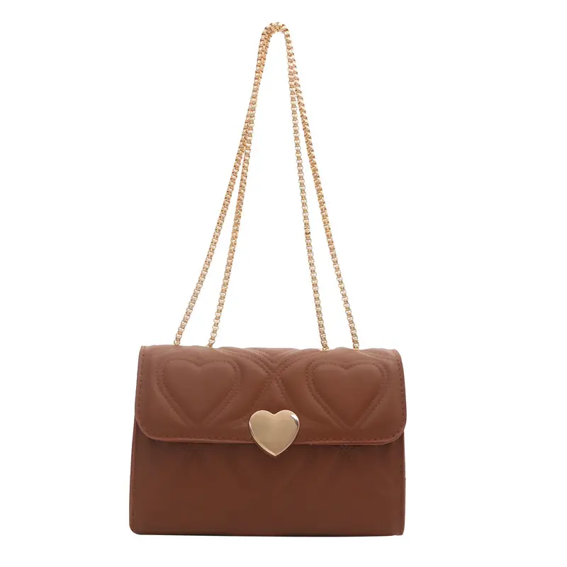 White Chain Embroidered Shoulder Bag for Women - Image 10