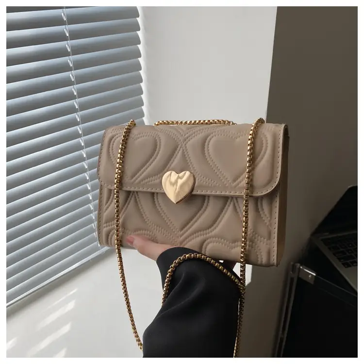 White Chain Embroidered Shoulder Bag for Women — feature 17