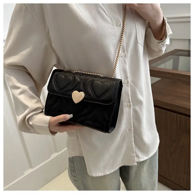 White Chain Embroidered Shoulder Bag for Women — feature 20