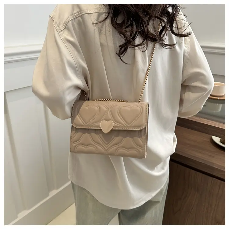 White Chain Embroidered Shoulder Bag for Women — feature 22
