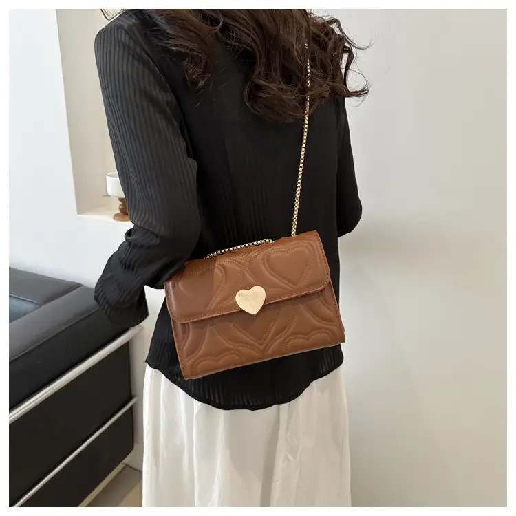 White Chain Embroidered Shoulder Bag for Women — feature 23