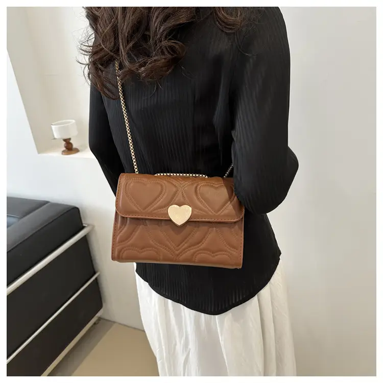 White Chain Embroidered Shoulder Bag for Women — feature 24