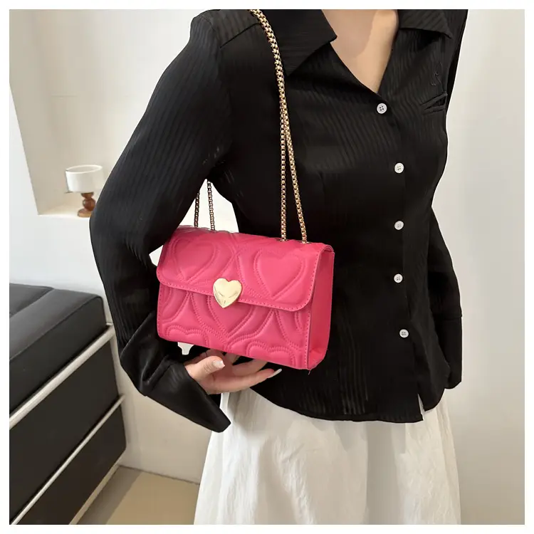 White Chain Embroidered Shoulder Bag for Women — feature 25