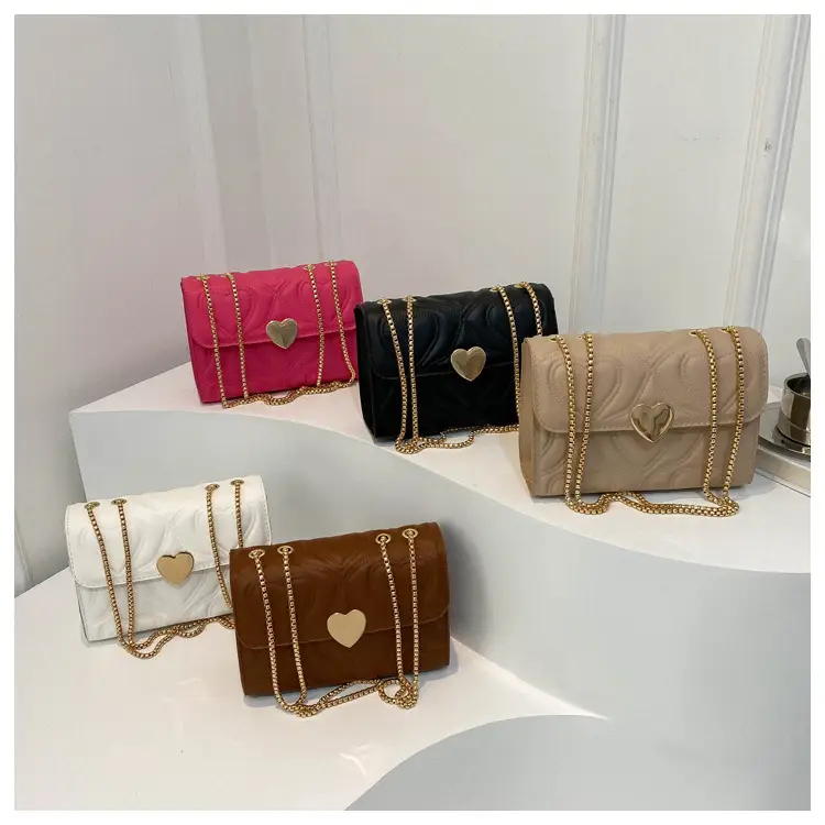 White Chain Embroidered Shoulder Bag for Women — feature 29