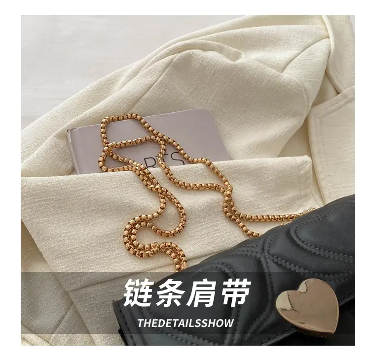 White Chain Embroidered Shoulder Bag for Women — feature 6