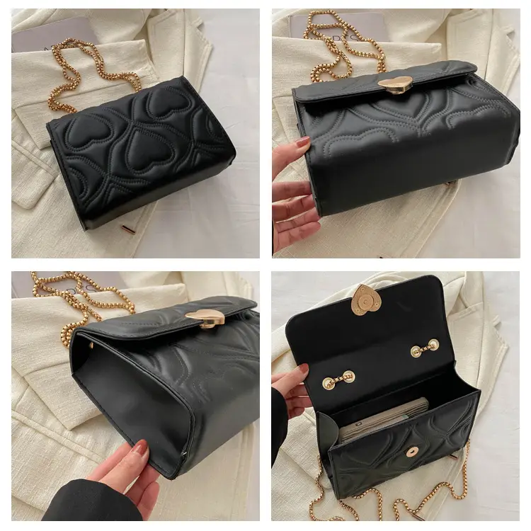 White Chain Embroidered Shoulder Bag for Women — feature 8