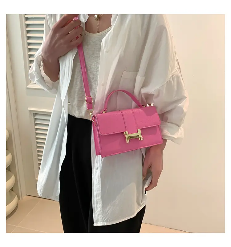Pink Texturized Crossbody Bag for Women — feature 28