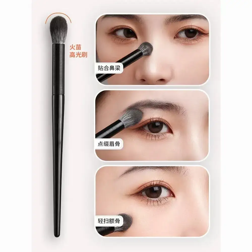 Three-Piece Eye Shadow Brush Set for Flawless Makeup