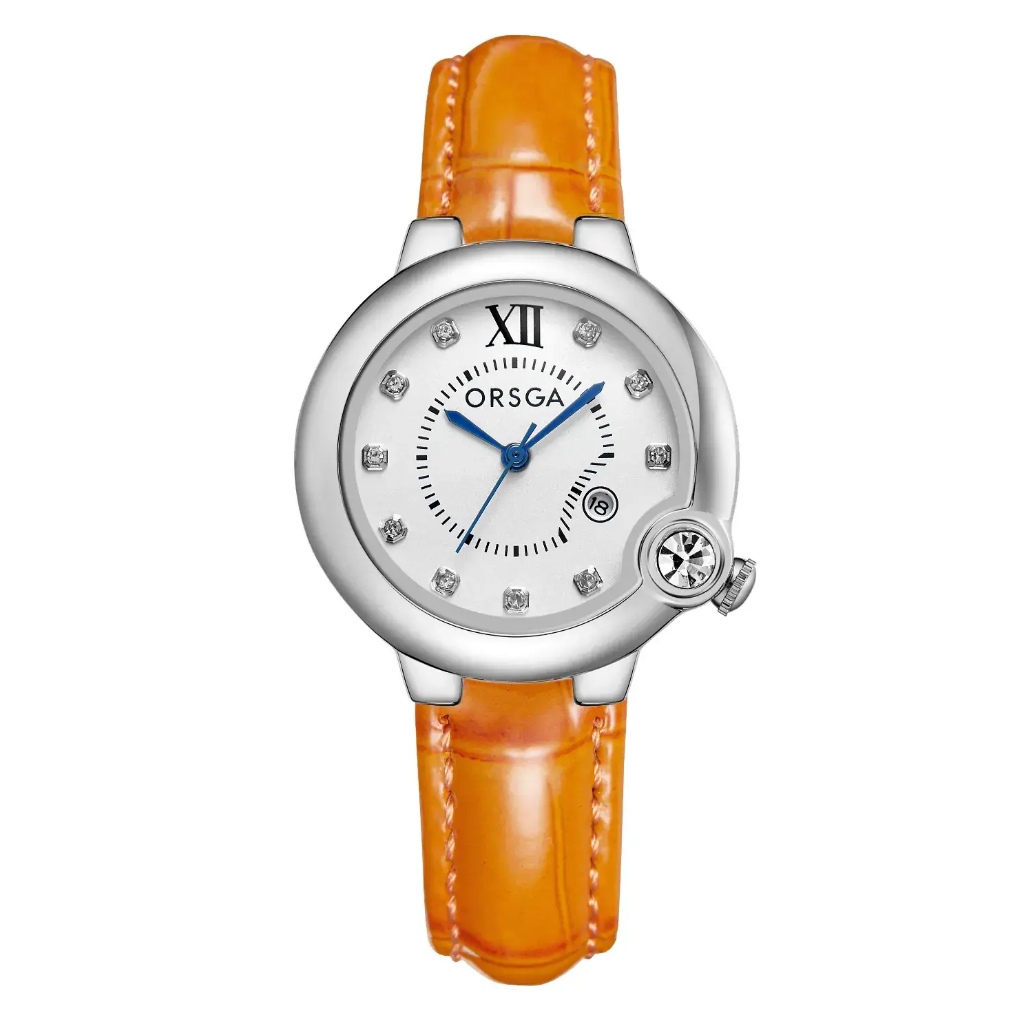 ORSGA Women's Rose Gold Diamond Watch with Balloon Calendar - Image 14
