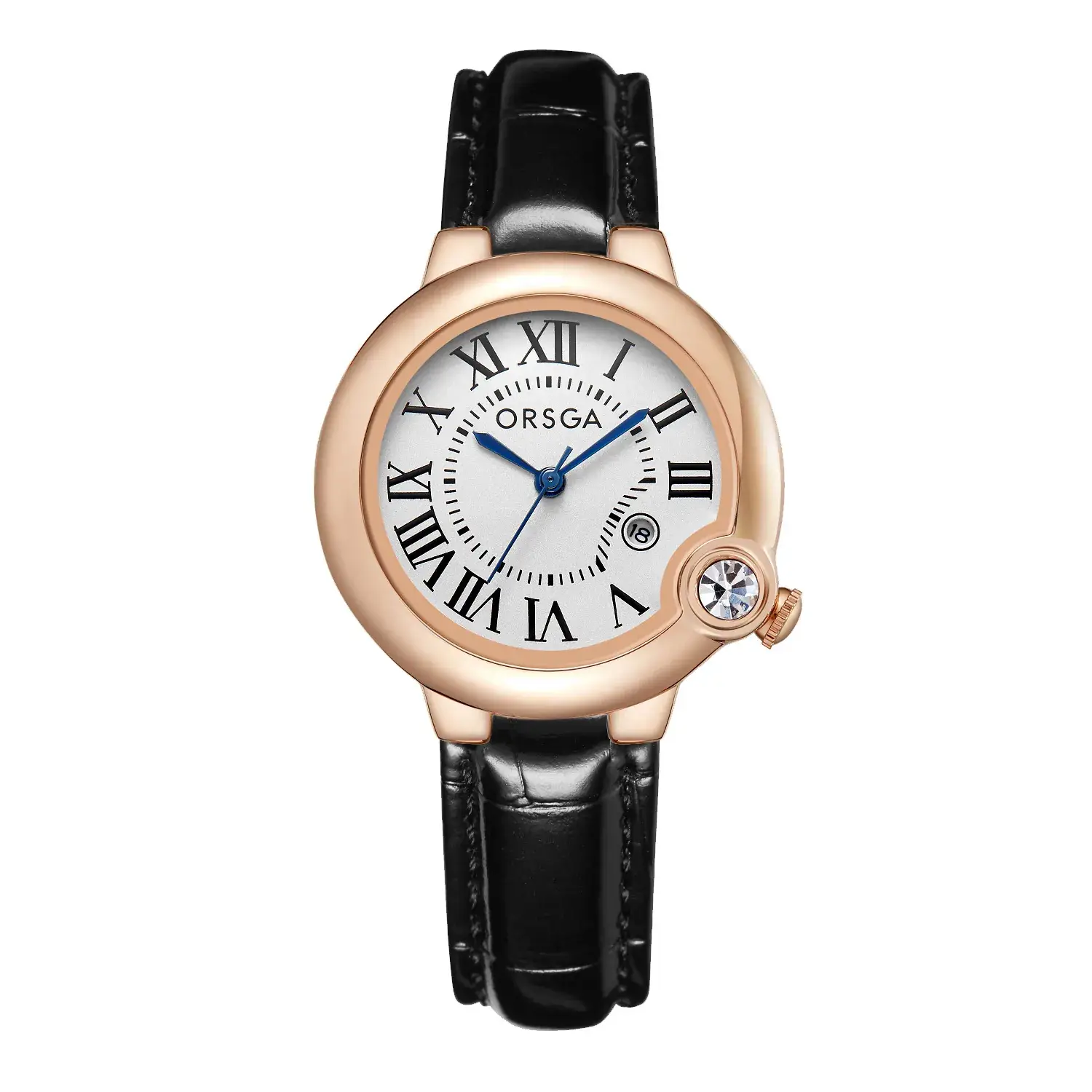 ORSGA Women's Rose Gold Diamond Watch with Balloon Calendar - Image 15