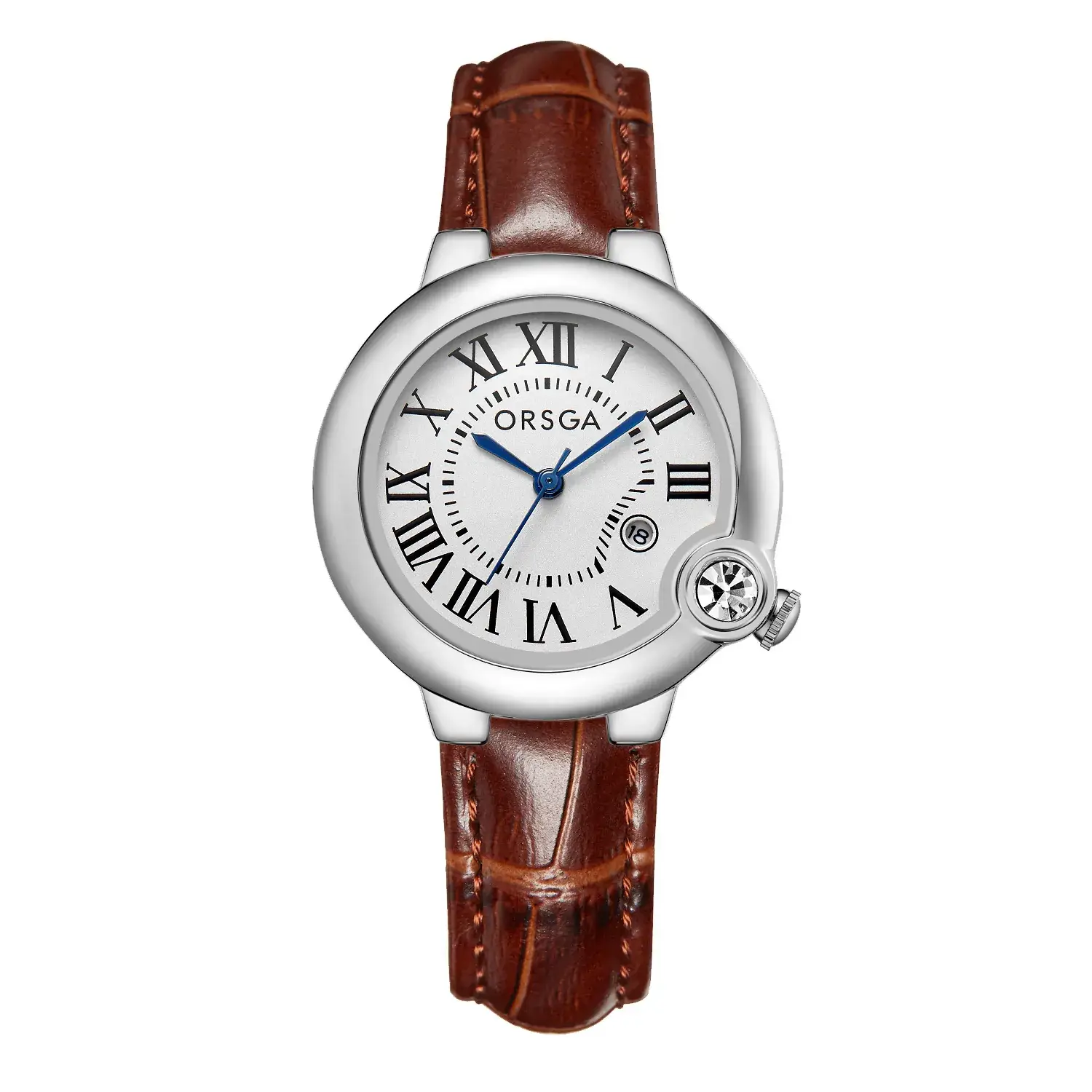 ORSGA Women's Rose Gold Diamond Watch with Balloon Calendar - Image 22