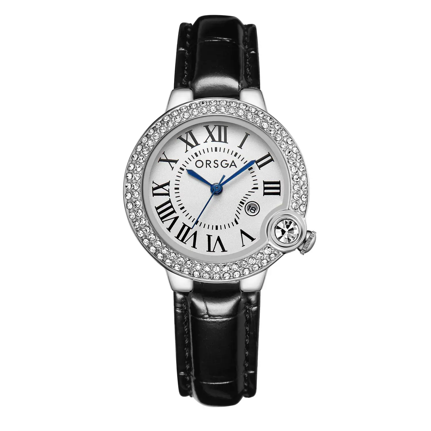 ORSGA Women's Rose Gold Diamond Watch with Balloon Calendar - Image 25