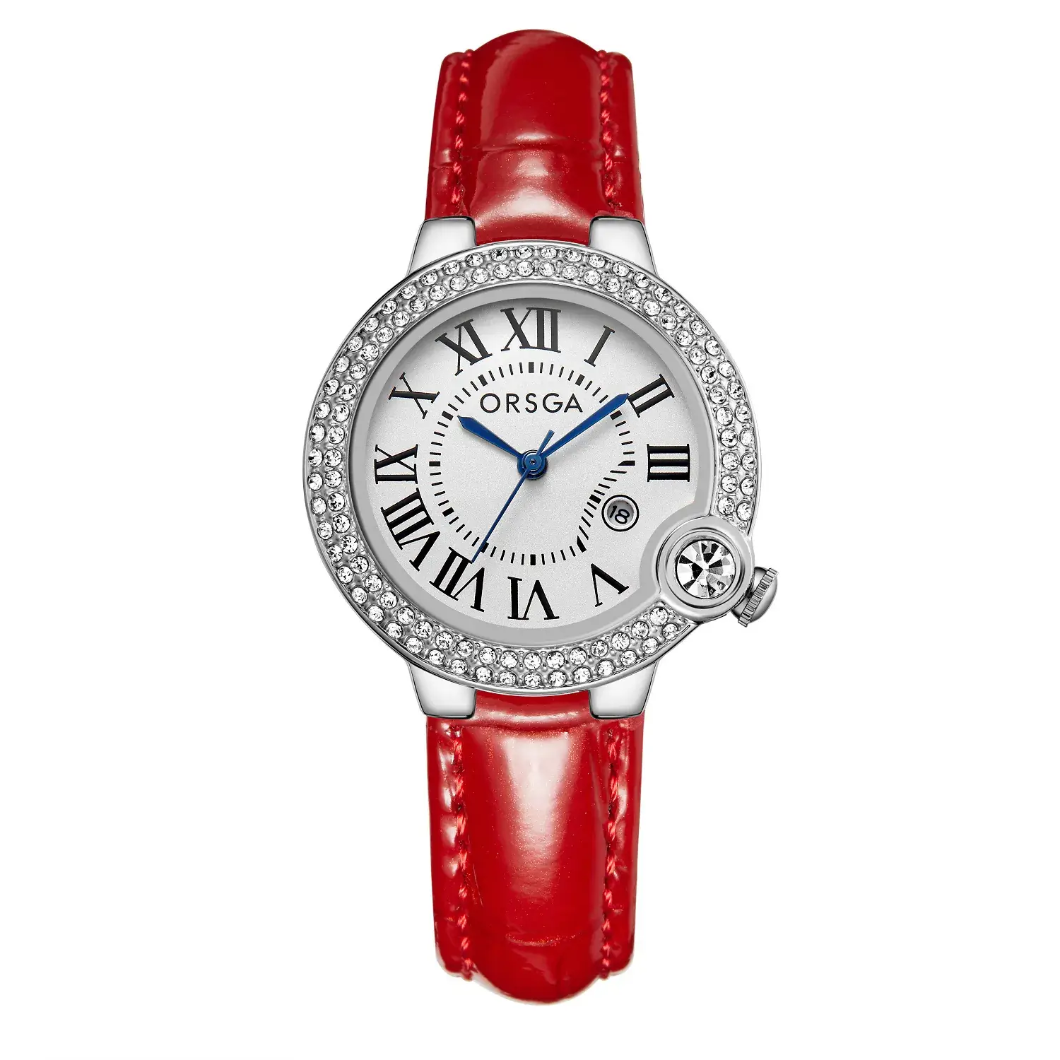 ORSGA Women's Rose Gold Diamond Watch with Balloon Calendar - Image 28