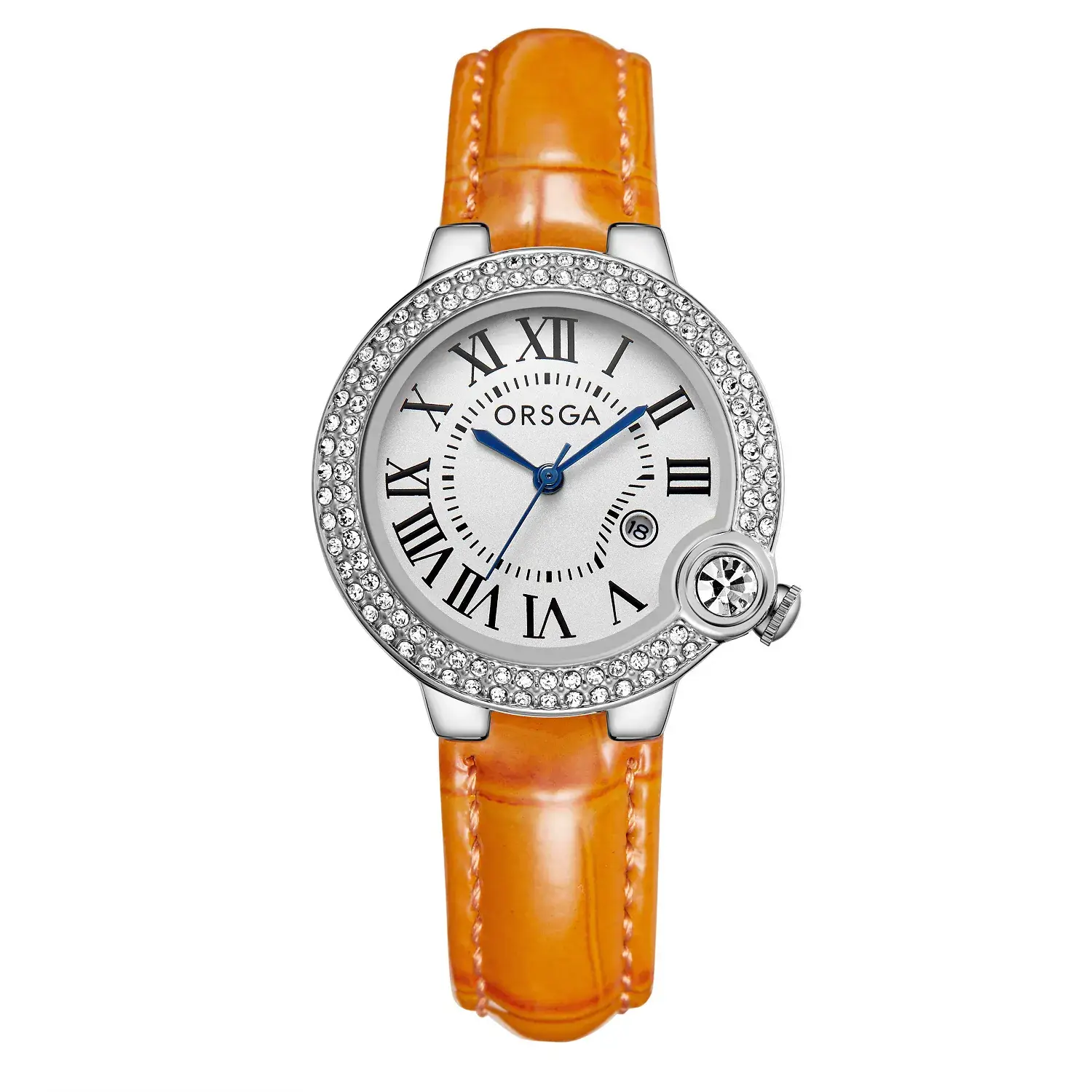 ORSGA Women's Rose Gold Diamond Watch with Balloon Calendar - Image 29