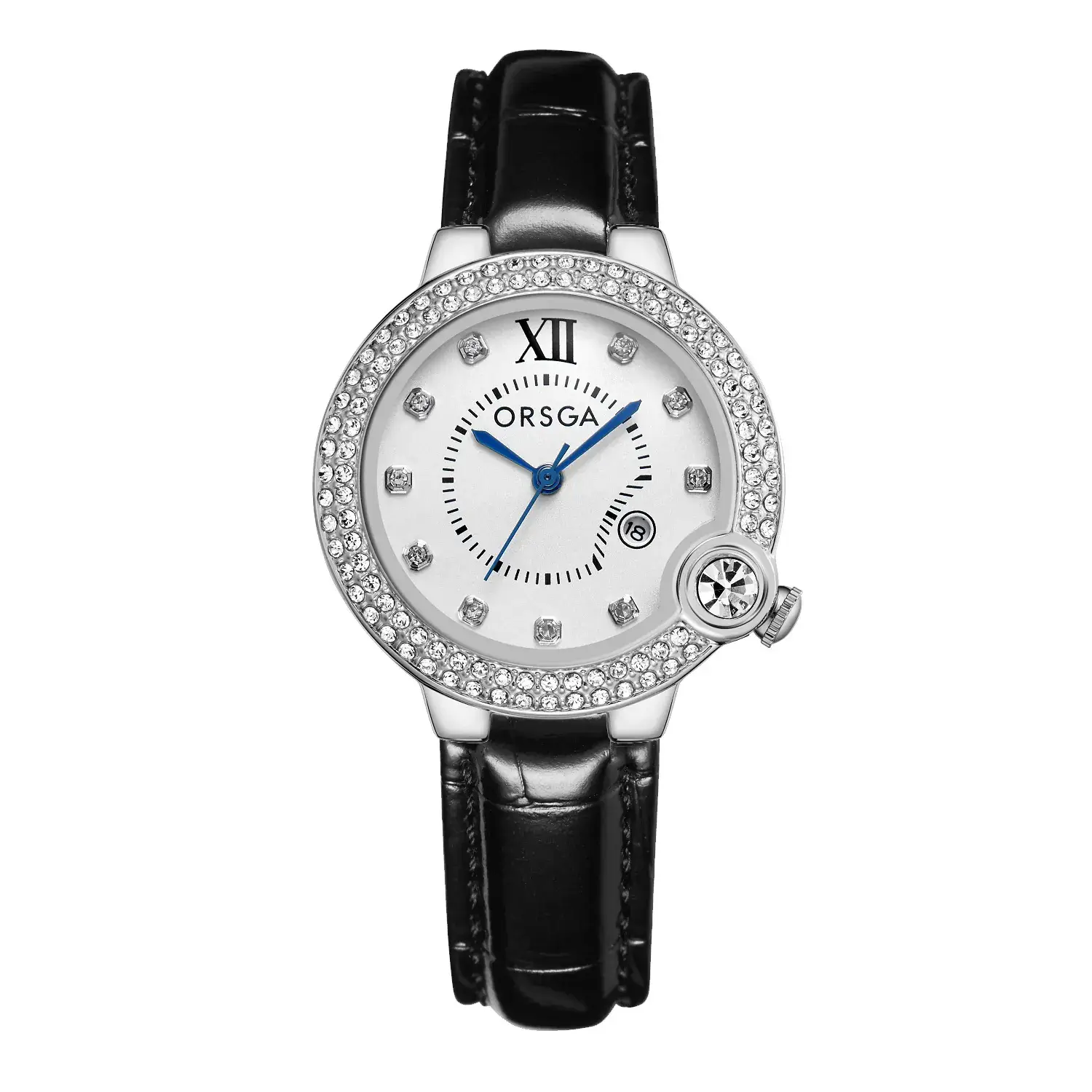 ORSGA Women's Rose Gold Diamond Watch with Balloon Calendar - Image 30