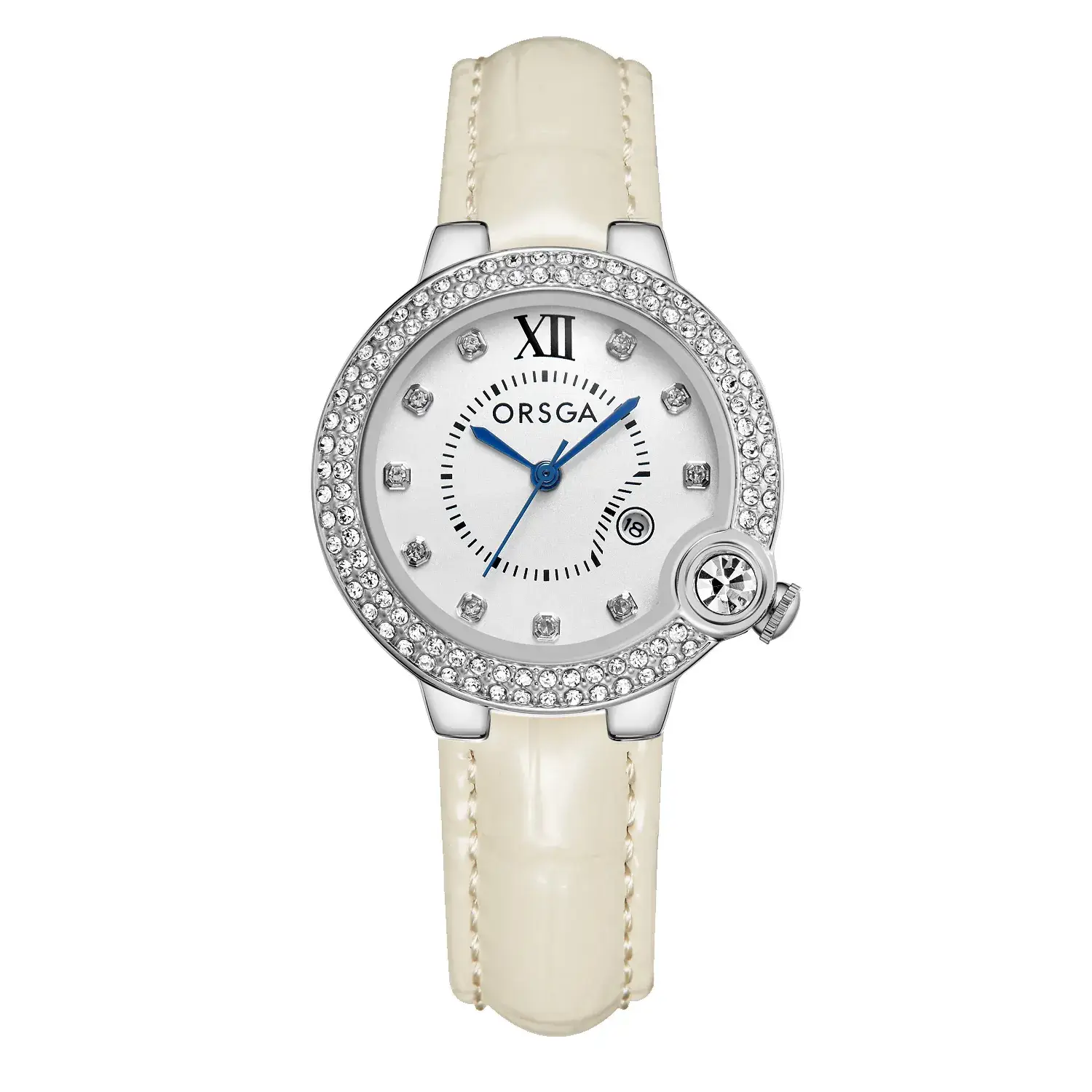 ORSGA Women's Rose Gold Diamond Watch with Balloon Calendar - Image 31