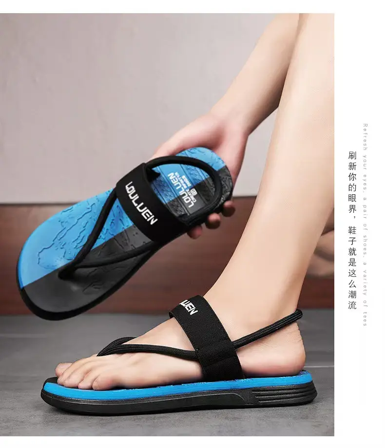 Vietnam Flip-flops Men's Summer Outer Wear Non-slip Driving Dual-purpose Beach Sandals Distinctive Flip-flops Casual Men's Slippers — feature 11