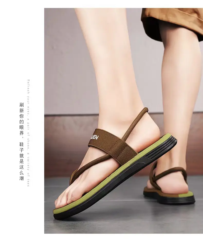 Vietnam Flip-flops Men's Summer Outer Wear Non-slip Driving Dual-purpose Beach Sandals Distinctive Flip-flops Casual Men's Slippers — feature 13