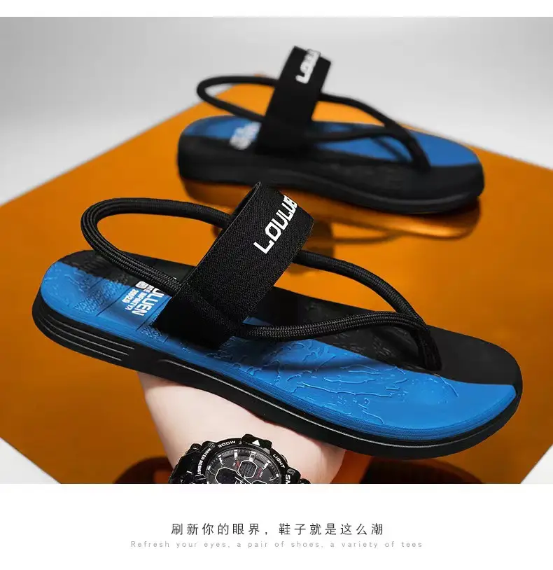 Vietnam Flip-flops Men's Summer Outer Wear Non-slip Driving Dual-purpose Beach Sandals Distinctive Flip-flops Casual Men's Slippers — feature 15