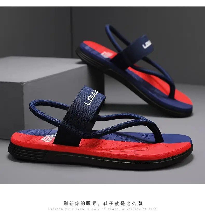Vietnam Flip-flops Men's Summer Outer Wear Non-slip Driving Dual-purpose Beach Sandals Distinctive Flip-flops Casual Men's Slippers — feature 16