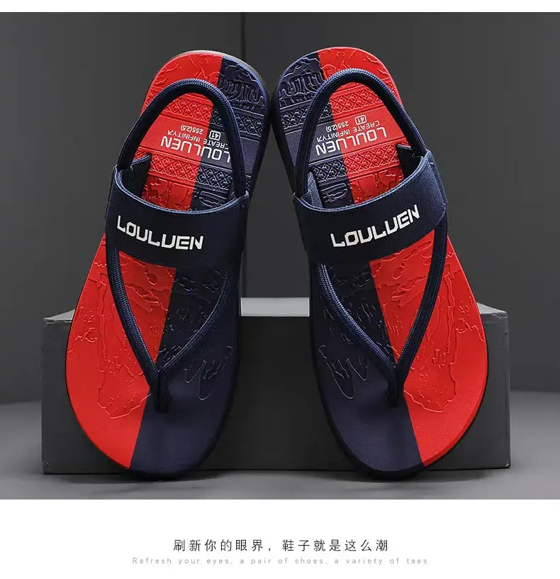 Vietnam Flip-flops Men's Summer Outer Wear Non-slip Driving Dual-purpose Beach Sandals Distinctive Flip-flops Casual Men's Slippers — feature 17
