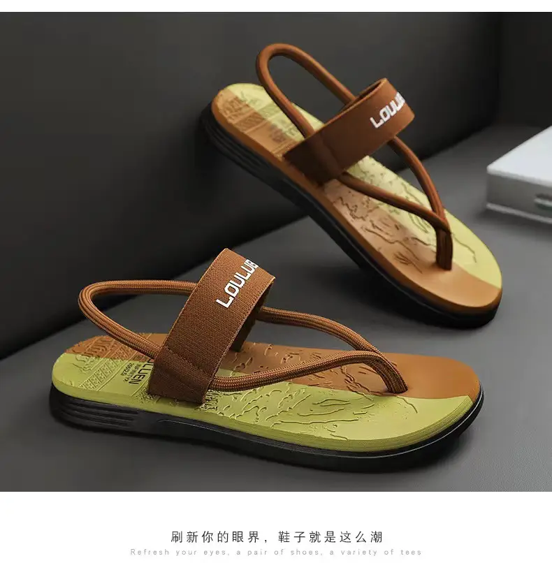 Vietnam Flip-flops Men's Summer Outer Wear Non-slip Driving Dual-purpose Beach Sandals Distinctive Flip-flops Casual Men's Slippers — feature 19