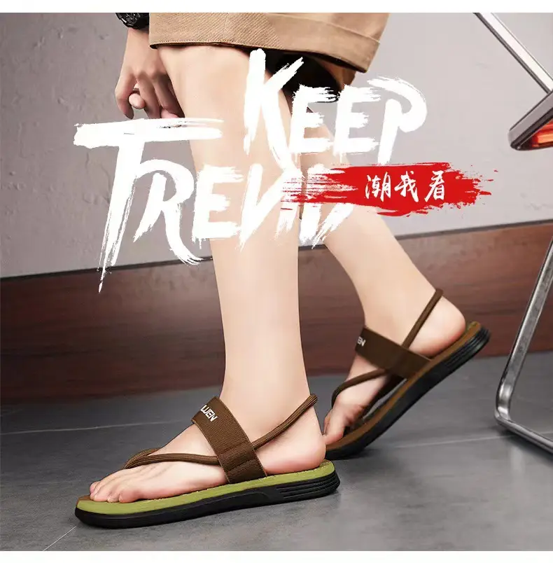 Vietnam Flip-flops Men's Summer Outer Wear Non-slip Driving Dual-purpose Beach Sandals Distinctive Flip-flops Casual Men's Slippers — feature 4
