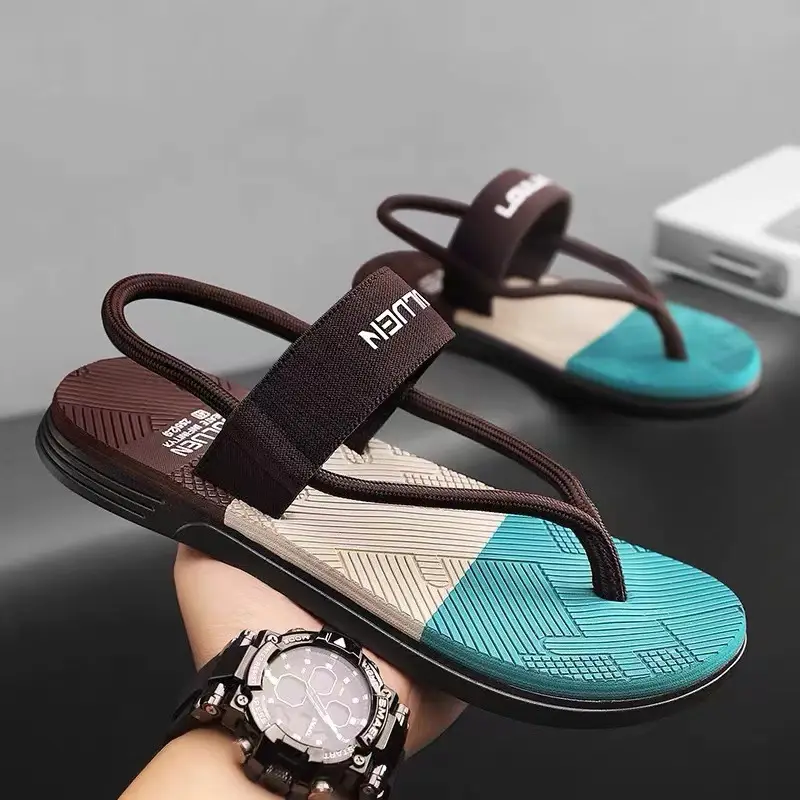 Vietnam Flip-flops Men's Summer Outer Wear Non-slip Driving Dual-purpose Beach Sandals Distinctive Flip-flops Casual Men's Slippers