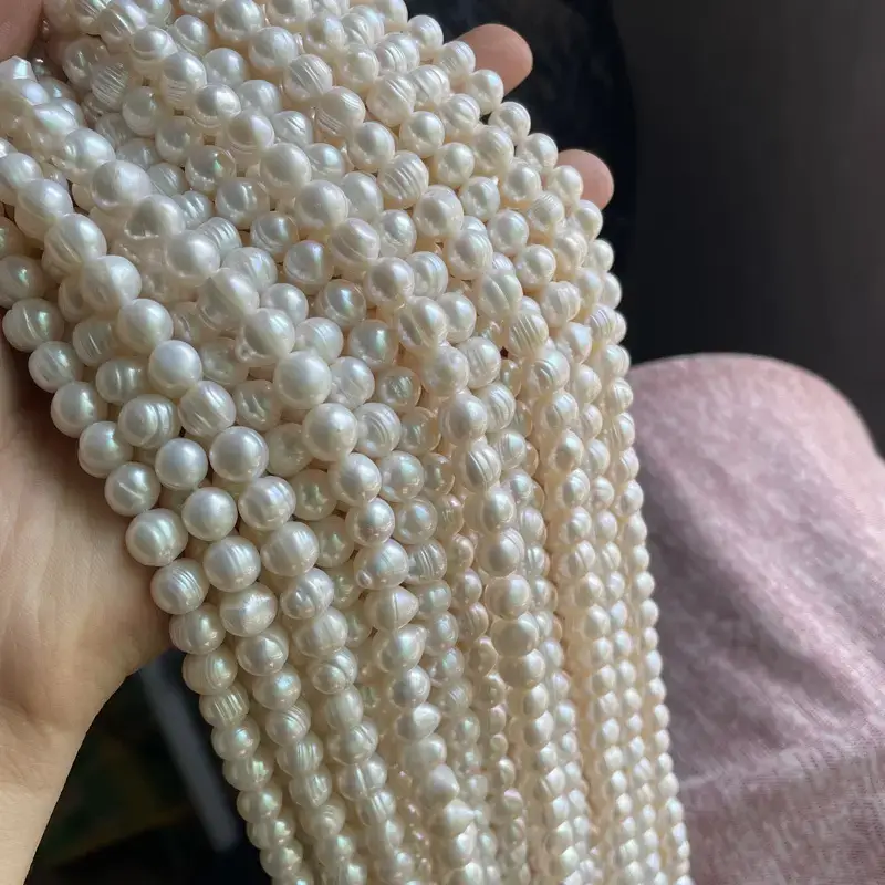 8-9mm White Natural Pearl Necklace Wholesale