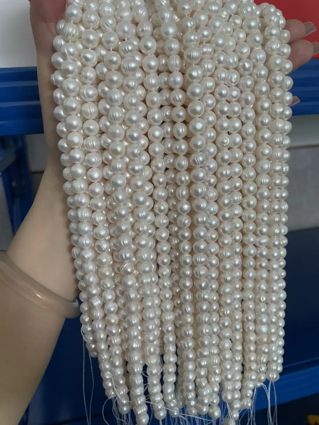 8-9mm White Natural Pearl Necklace Wholesale — feature 2