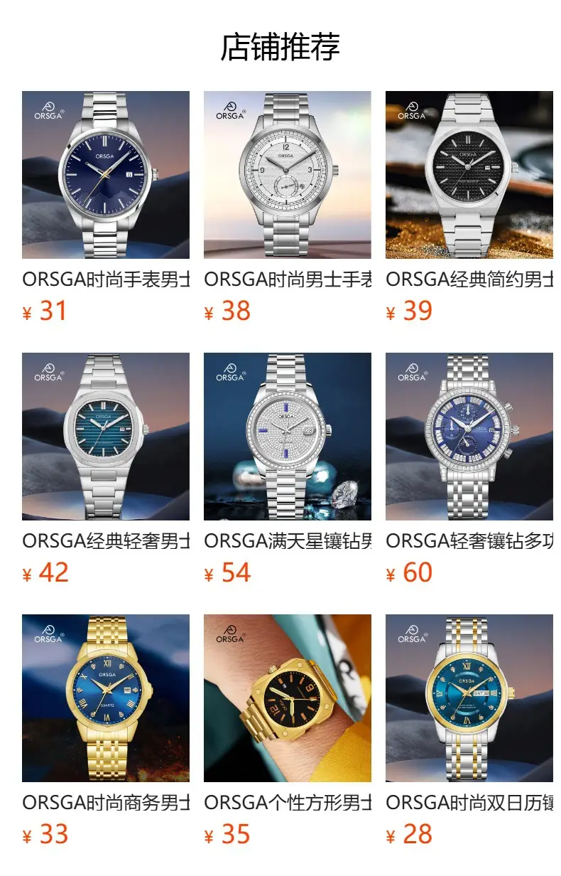 Oshga Men's Quartz Watch Rose Gold Stainless Steel — feature 15
