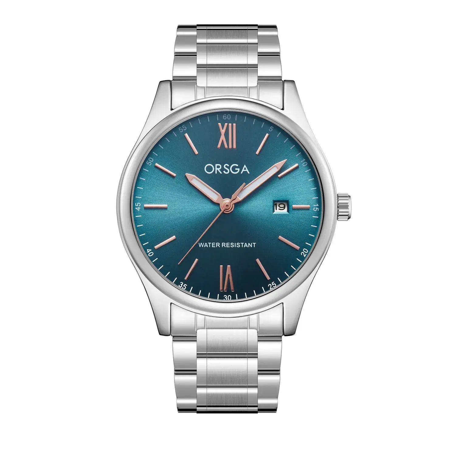 Solid steel strip blue face